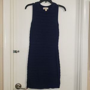 Michael Kors XS navy bodycon fitted mini dress